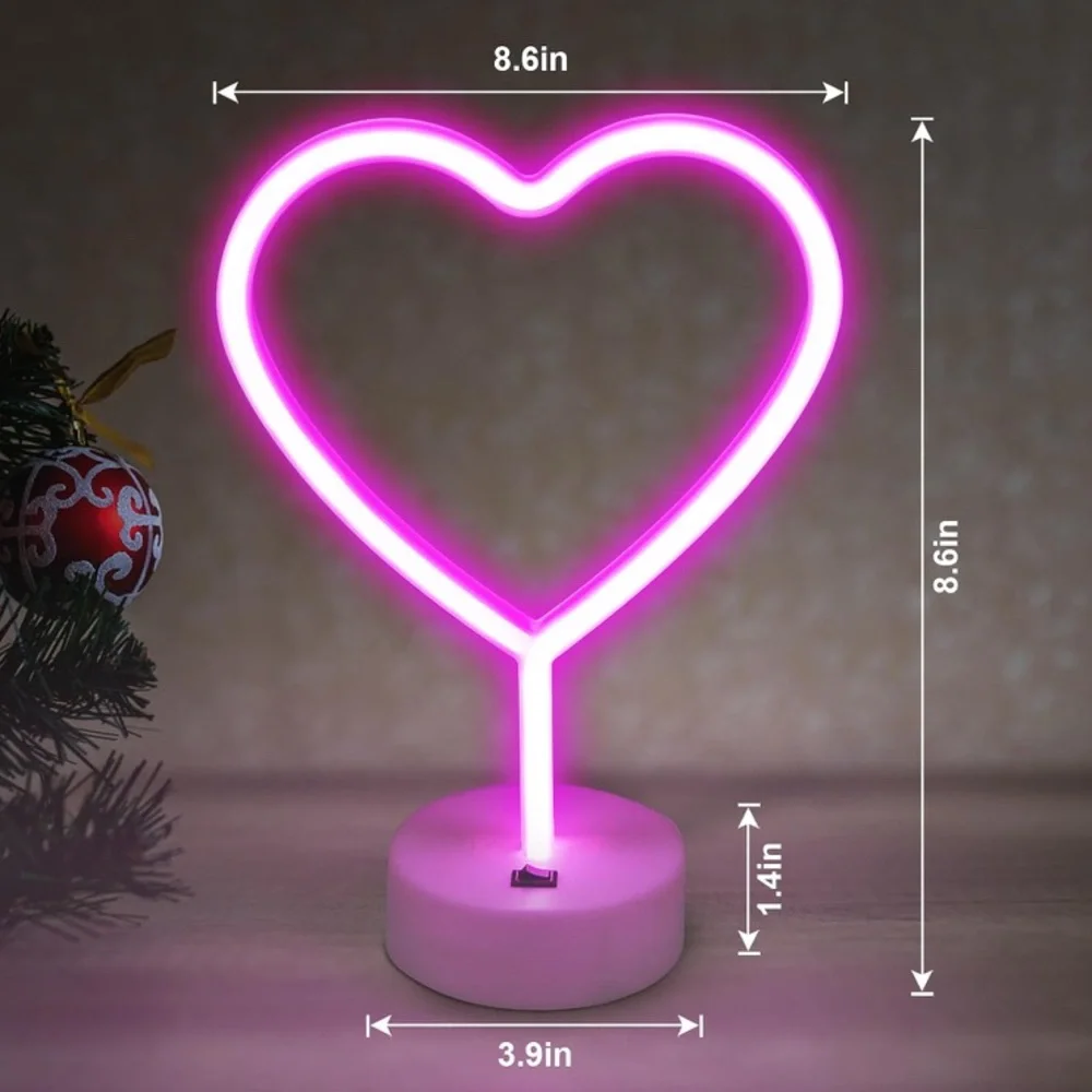 Heart-Shaped Neon Light